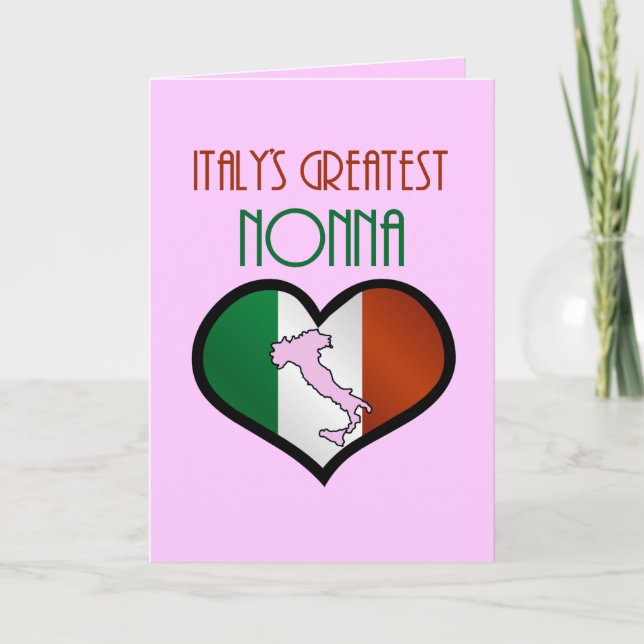 Carte La meilleure Nonna d'Italie (Devant)