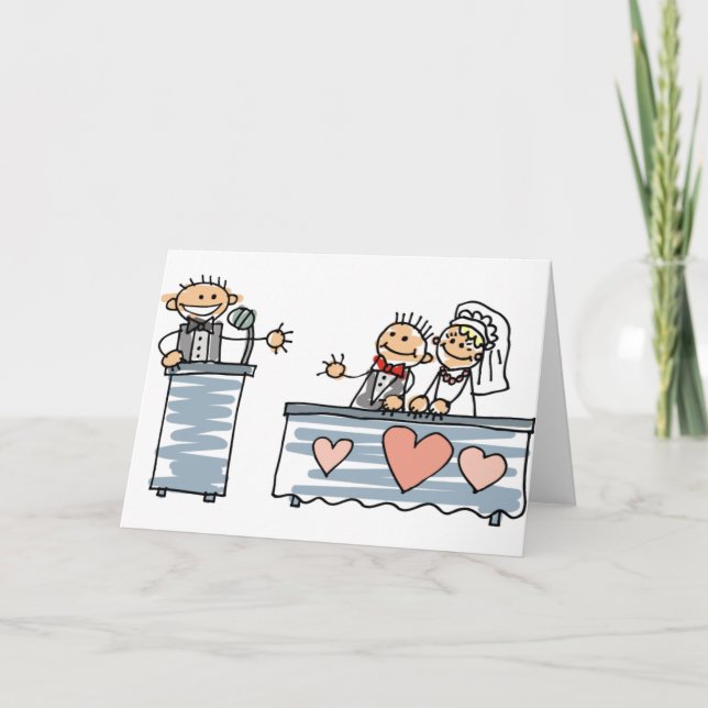 Carte La meilleure réception de mariage de pain grillé (Devant)