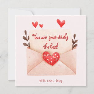 Carte La Meilleure Saint-Valentin Post-itivement