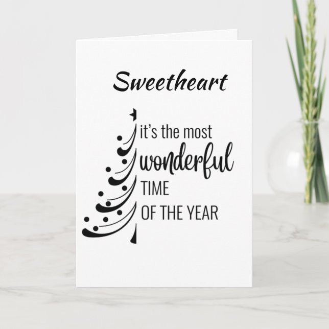 CARTE *LA MISTLETOE EST PRÊTE À VOUS RENCONTRER LÀ-BAS* (Devant)