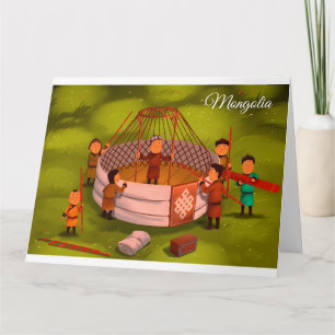 Carte La Mongolie Ger traditionnel