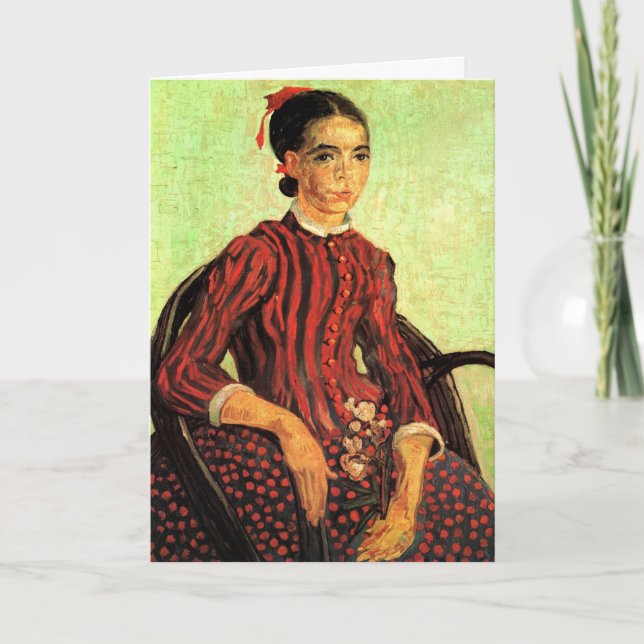 Carte La Mousmé, assise de Vincent van Gogh (Devant)