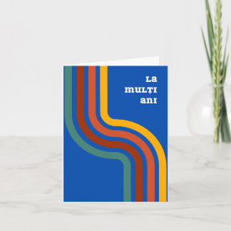 Carte La mulţi ani, anniversaire de la Roumanie