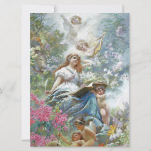 Carte La Muse de la Poésie (par Konstantin Makovsky)