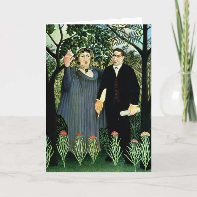 Carte La Muse Inspiring the Poet, 1908-09 (Devant)