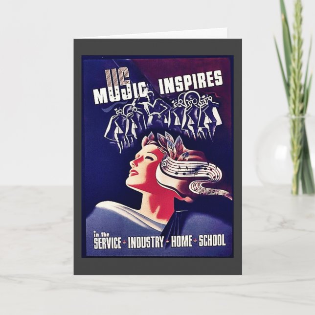 Carte La musique inspire (Devant)