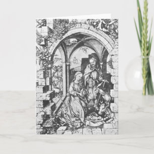 Carte La naissance de Jésus (par Martin Schongauer)