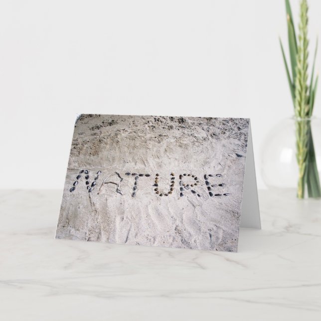 Carte La nature dans le sable (Devant)
