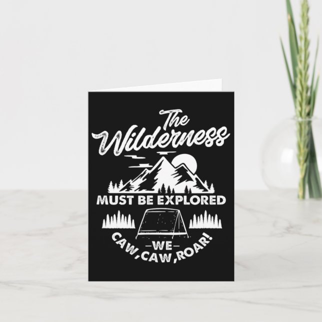 Carte La nature doit être exploré Camping Randonnée Cam (Devant)