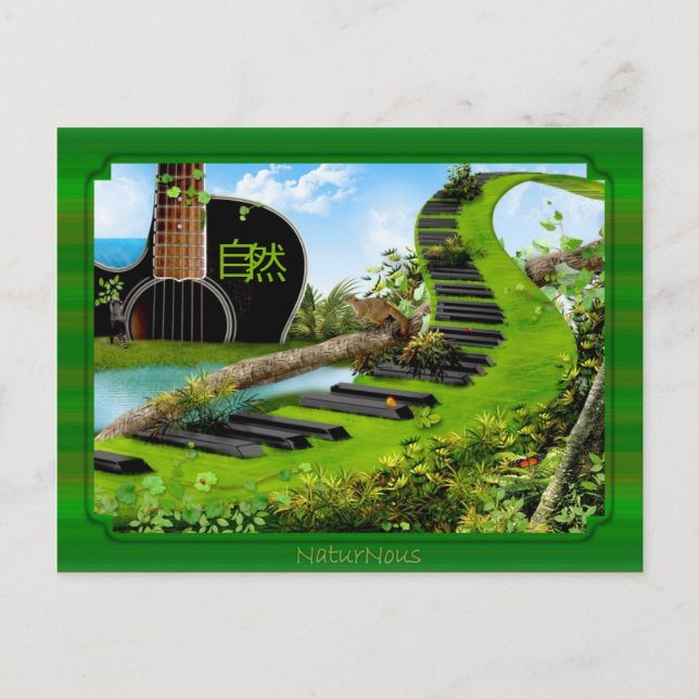 carte la nature en musique 自 然 (Devant)