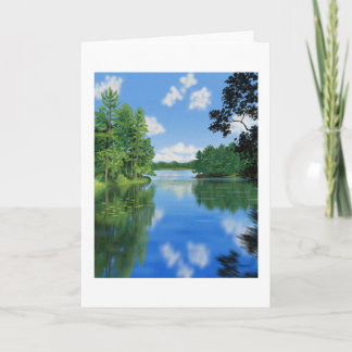 Carte La nature La peinture paysagère de Lakeside