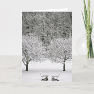 Carte La neige a couvert le paysage