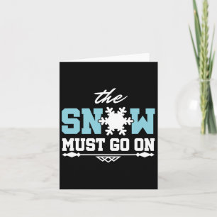 Carte La Neige Doit Aller À Ski Snowboard