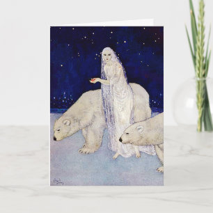 Carte : La neige maiden par Edmund Dulac