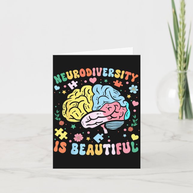 Carte La neurodiversité est belle prise de conscience de (Devant)