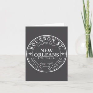 Carte La Nouvelle-Orléans Bourbon St La Grande Facile Lo