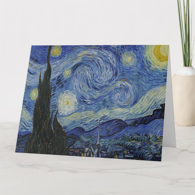 Carte La nuit étoilée de Van Gogh (Devant)