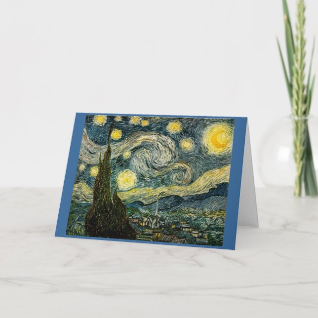 Carte La nuit étoilée de Vincent van Gogh (1889) (Devant)