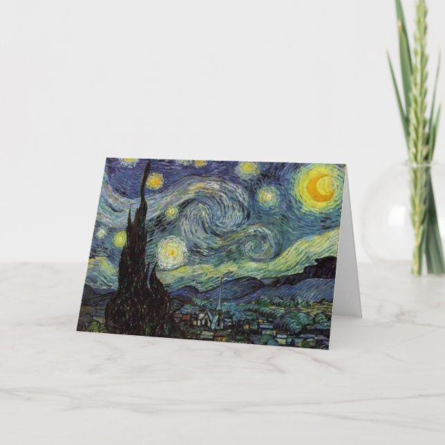 Carte La Nuit étoilée par van Gogh (Devant)