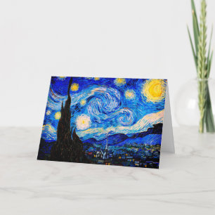 Carte La nuit étoilée par Vincent Van Gogh