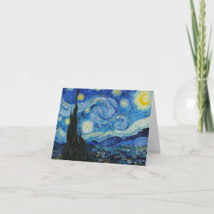 Carte La Nuit étoilée - Vincent Van Gogh