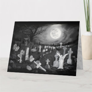 Carte La nuit sur le cimetière - Angel avec Diable