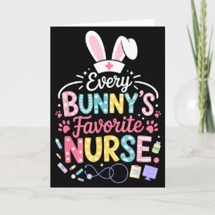 Carte La nurse préférée de tous les lapins Humour de Pâq