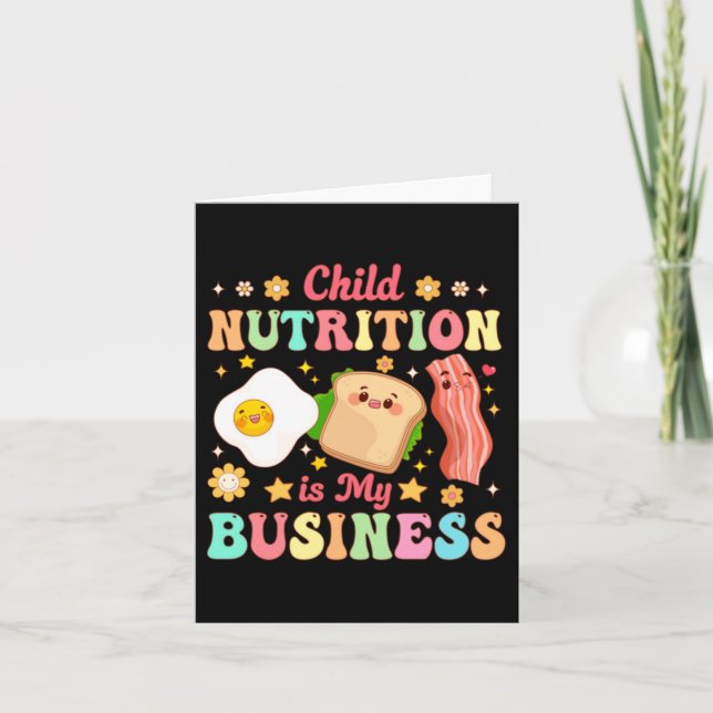 Carte La nutrition de l'enfant est le déjeuner d'affaire (Devant)