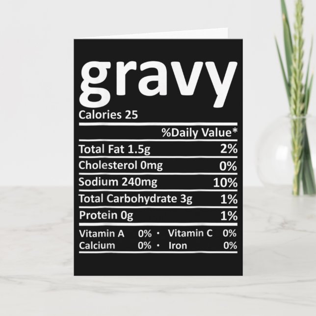 Carte La nutrition grasse Fun Thanksgiving Noël F (Devant)