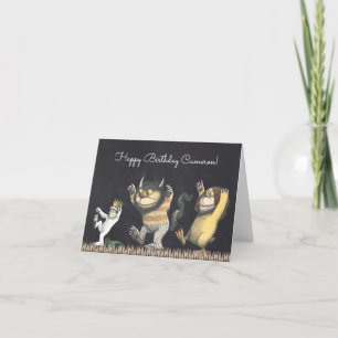 Carte Là où les choses sauvages sont   Joyeux Anniversai