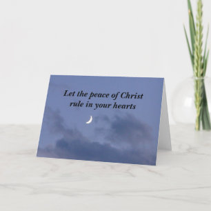 Carte La paix du Christ, du ciel et du lac