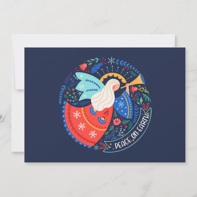 Carte La paix sur Terre Angel Design (Devant)