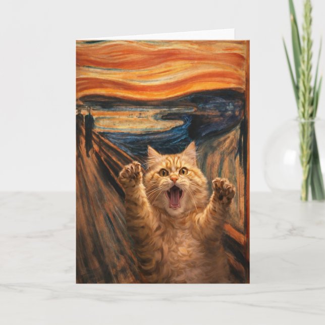 Carte La parodie d'art du chat dans Le Cri               (Devant)