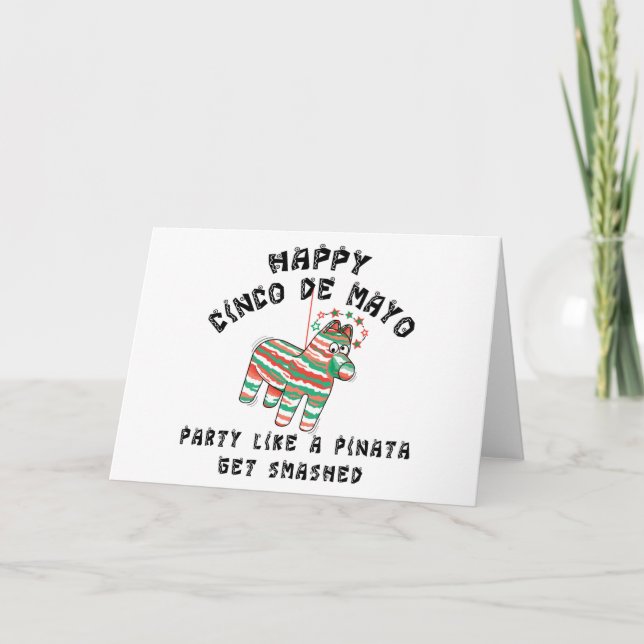 Carte La partie aiment un Pinata Cinco De Mayo (Devant)
