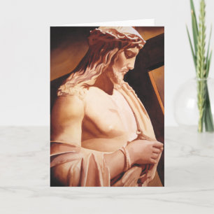 Carte "La Passion" Jésus aquarelle d'art