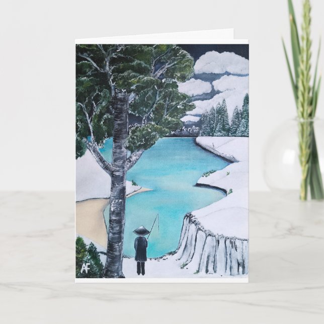 Carte La peinture du pêcheur par Alfred Fox (Devant)