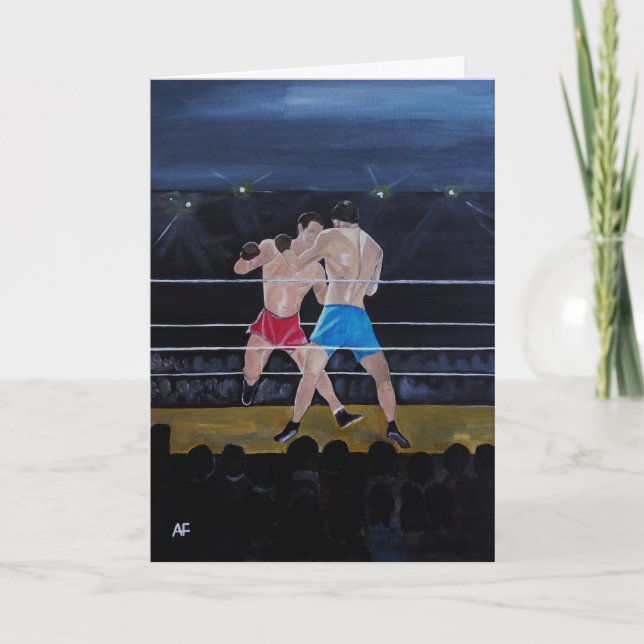 Carte La peinture Les Boxeurs par Alfred Fox (Devant)