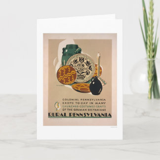 Carte La Pennsylvanie coloniale WPA 1940