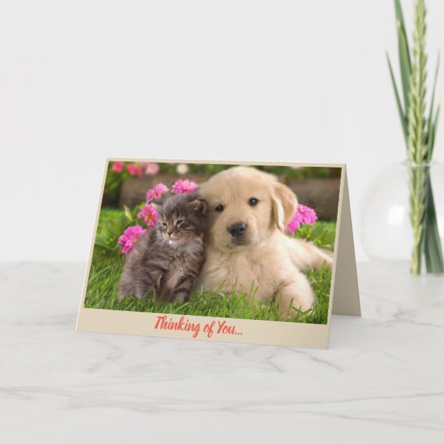 Carte La pensée à vous obtiennent bien (Devant)