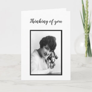 Carte La pensée à vous sourient sur ma photo de cru de