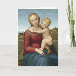 Carte La petite Madonna à la corneille   Raphael