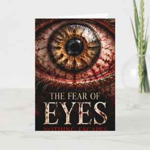 Carte La peur des yeux – Halloween Horreur Gothique Effr