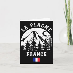 Carte La Plagne France Alpes Station de ski Ski alpin Dr