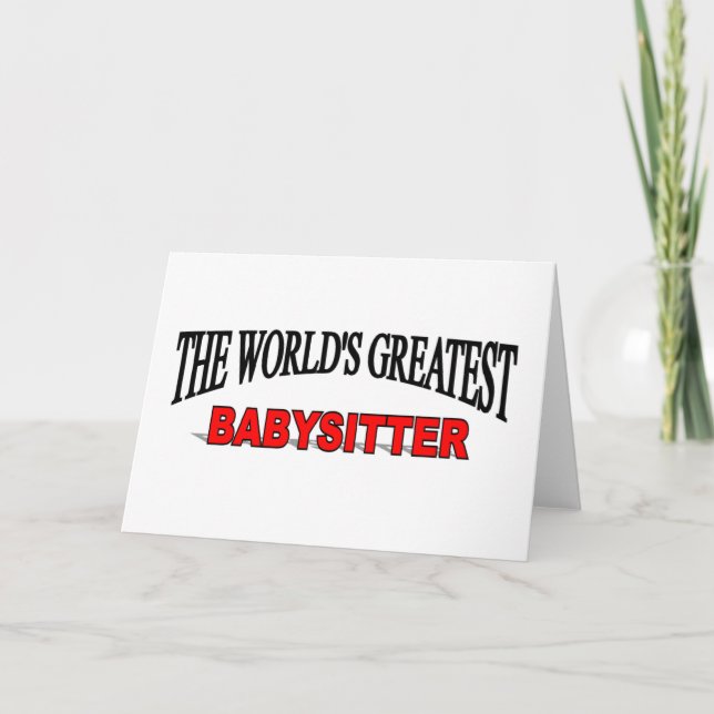 Carte La plus grande babysitter du monde (Devant)