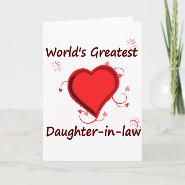 Carte La plus grande belle-fille du monde (Devant)