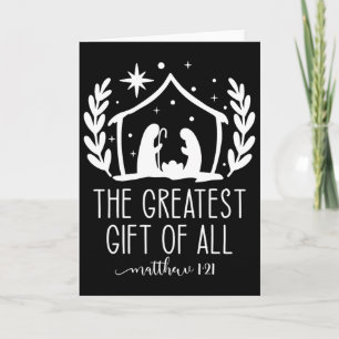 Carte La Plus Grande Pour Tous Noël Nativité Jésus-Chri