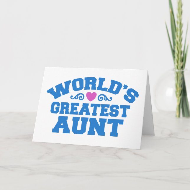 Carte La plus grande tante du monde (Devant)