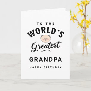 Carte La plus grande typographie grand-père du monde Joy