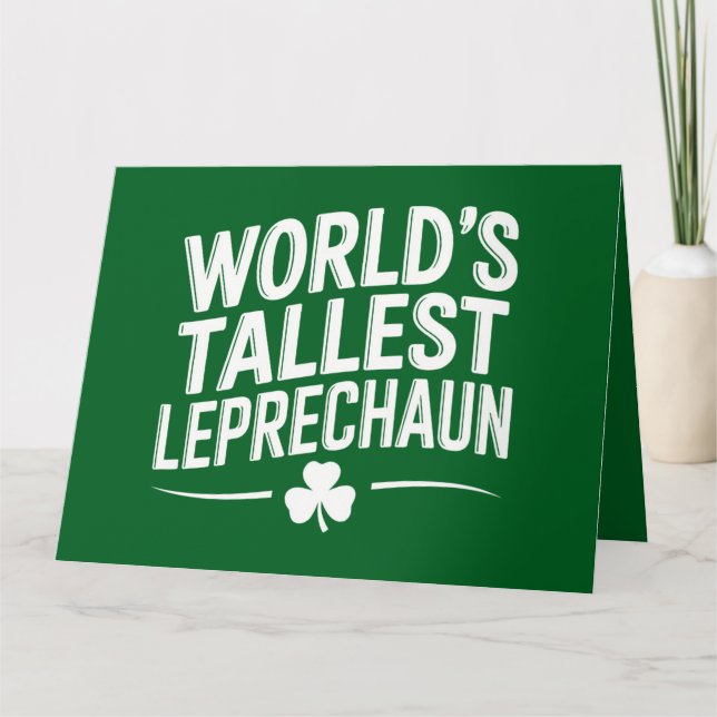 Carte La plus haute journée Leprechaun St. Patrick (Devant)