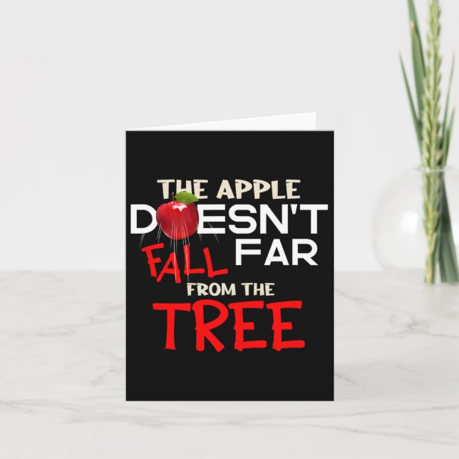 Carte La pomme ne tombe pas loin de l'arbre Apple Pic (Devant)